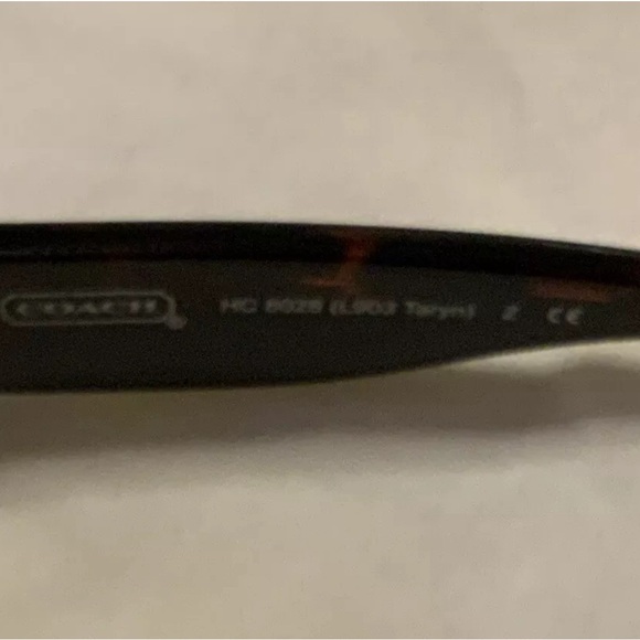 New With Tags Coach Taryn Tortoise Sunglasses Below $178 Retail Retired Item - Picture 8 of 9